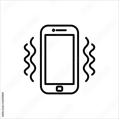 Smart phone in silent mode icon. Smartphone on vibration mode icon. Phone airplane