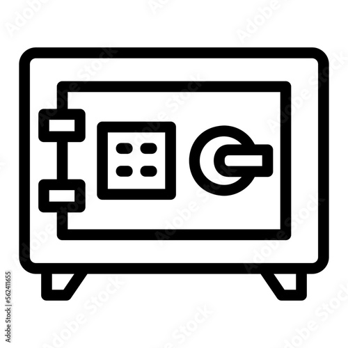 safebox line icon