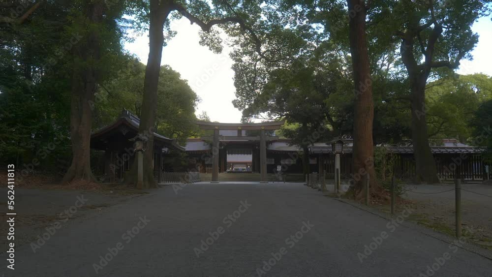 東京 明治神宮 西神門と参道 東京 明治神宮 西神門と参道