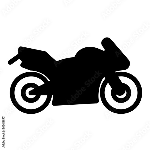 motorcycle glyph icon