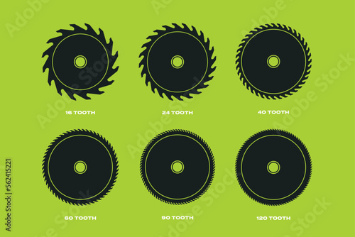 Saw Blade Vector Table Saw Blade Carpentry Power Tools