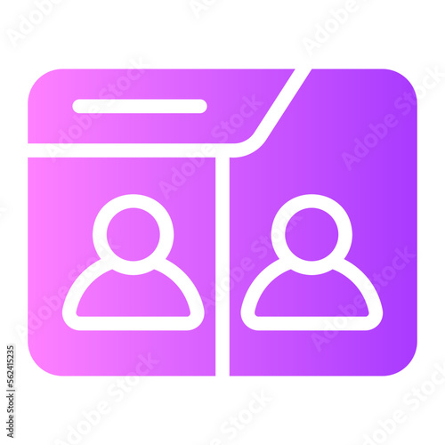 videocall gradient icon