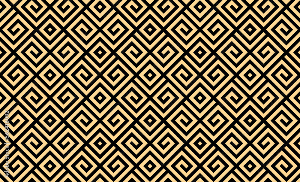 Abstract geometric pattern. A seamless vector background. Gold and black ornament. Graphic modern pattern. Simple lattice graphic design Abstract geometric pattern. A seamless vector background. Gold and black ornament. Graphic modern pattern. Simple lattice graphic design