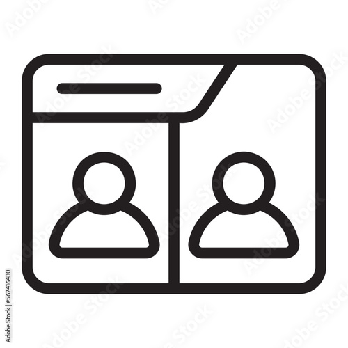 videocall line icon
