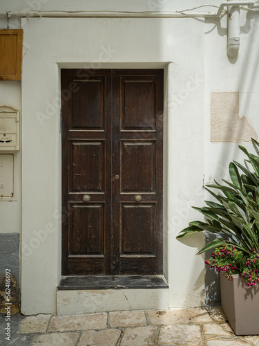 old grunge wooden vintage door © oz
