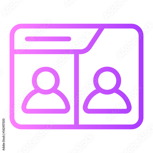 videocall gradient icon