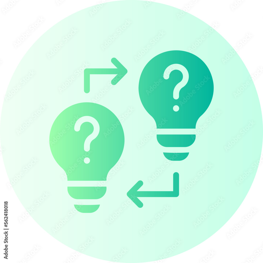 exchange ideas gradient icon exchange ideas gradient icon