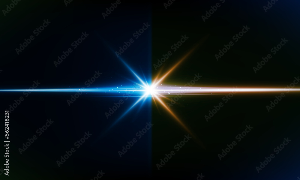 Abstract technology vector background with Hi speed lights Two color forces lights backdrop with Arrow Light out triangle background Hitech communication