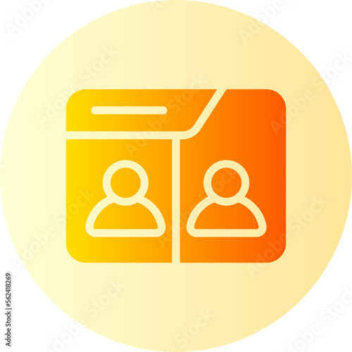 videocall gradient icon