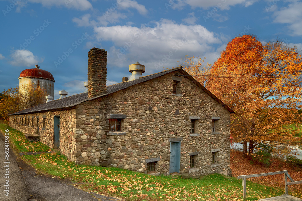 Old Dairy Barn Chenango County New York State USA