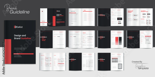Brand Manual & Design Guidelines Brand Guideline Design Minimal Black Brand Guideline