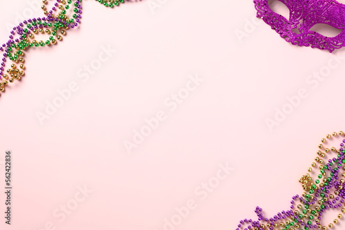 Foto Mardi Gras Party invitation card design