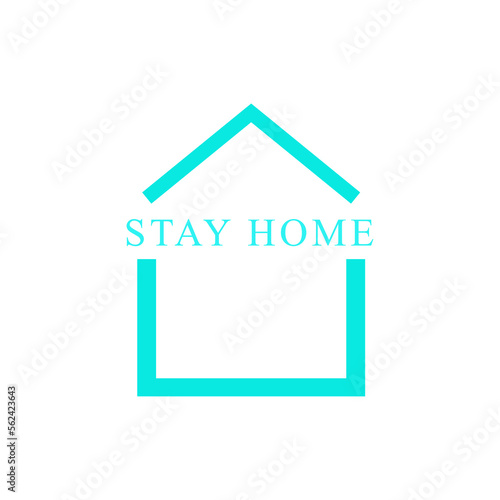 Free vector stay at home safe to be healthy