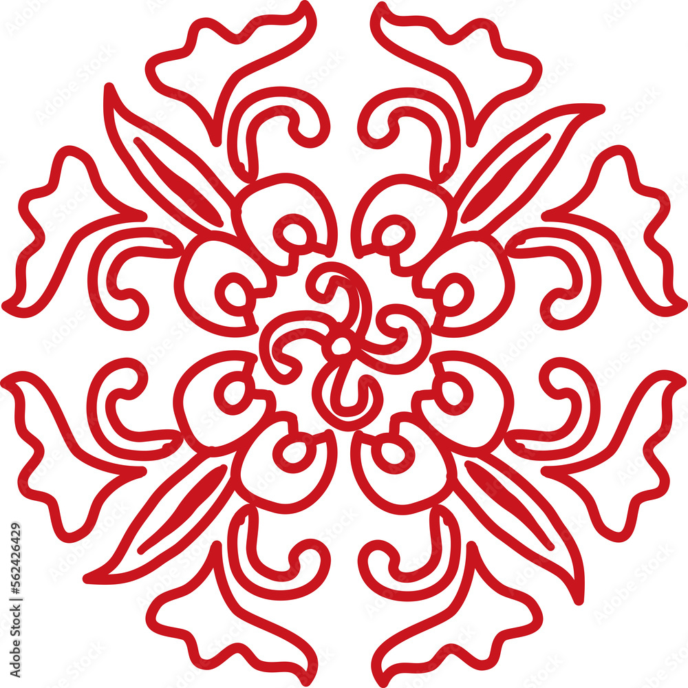 Ancient Chinese Retro Pattern botanic garden flower Ancient Chinese Retro Pattern botanic garden flower