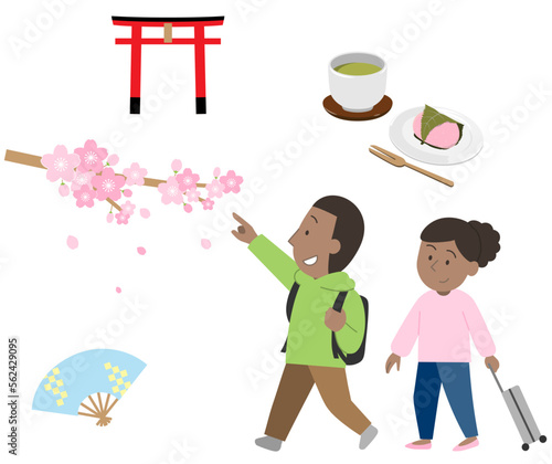 旅行するカップル6・春
