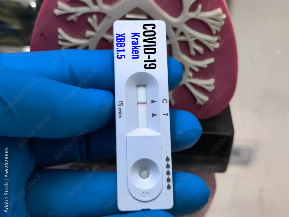 Blood rapid test kit for Covid19 omicron XBB.1.5 kraken variant test