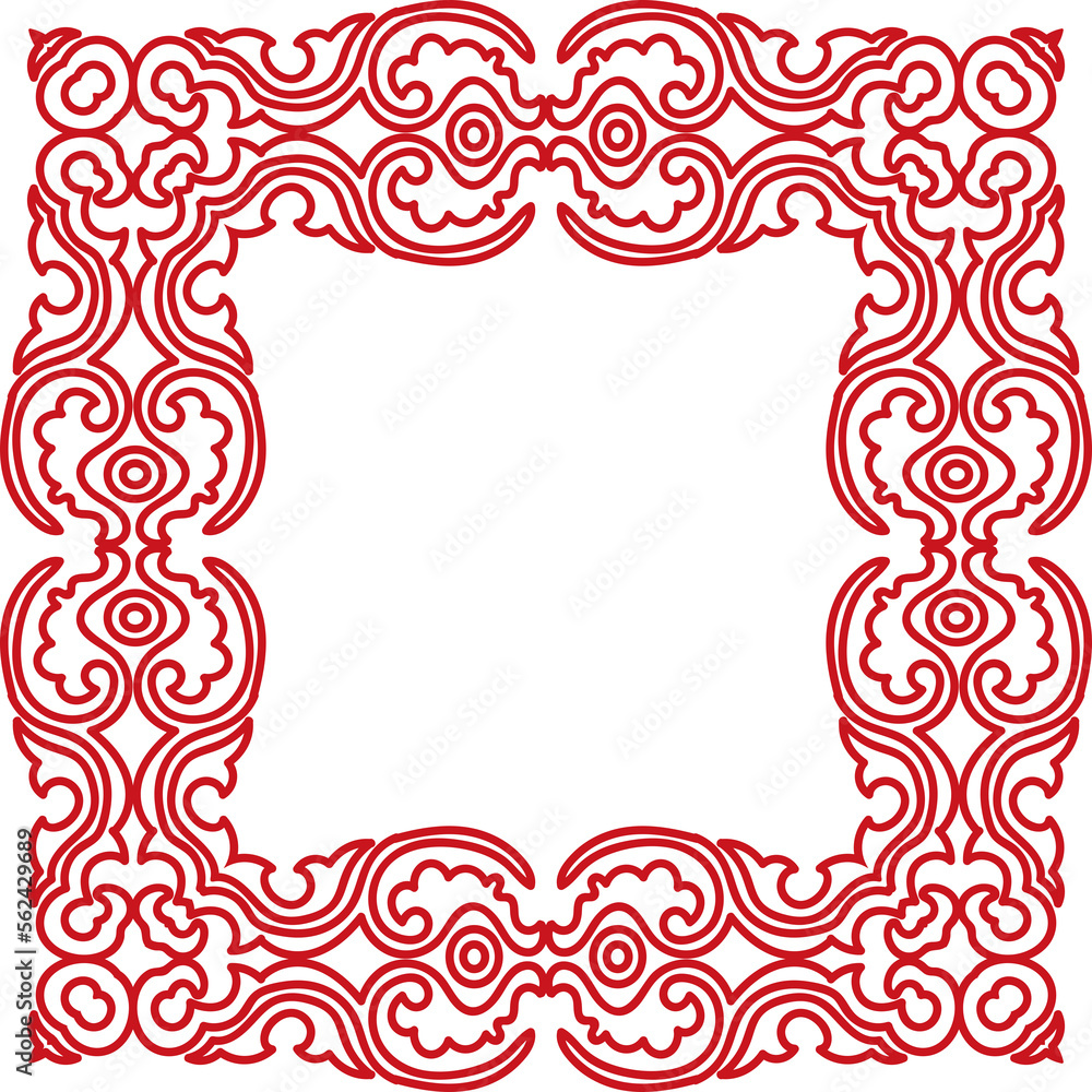 Ancient Chinese Retro Pattern botanic garden spiral curve cross frame chain Ancient Chinese Retro Pattern botanic garden spiral curve cross frame chain