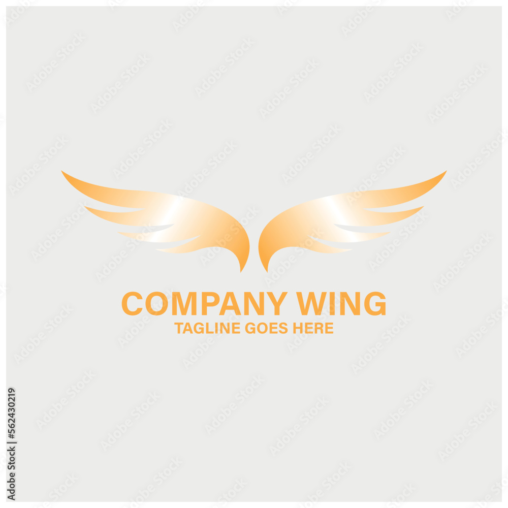 angel wings logo. wigns icon logo vector angel wings logo. wigns icon logo vector