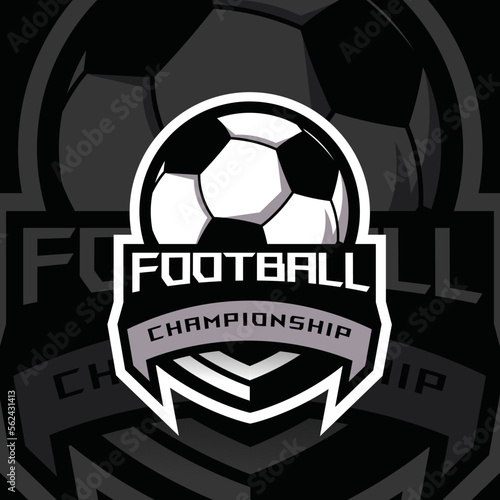 Soccer football logo template