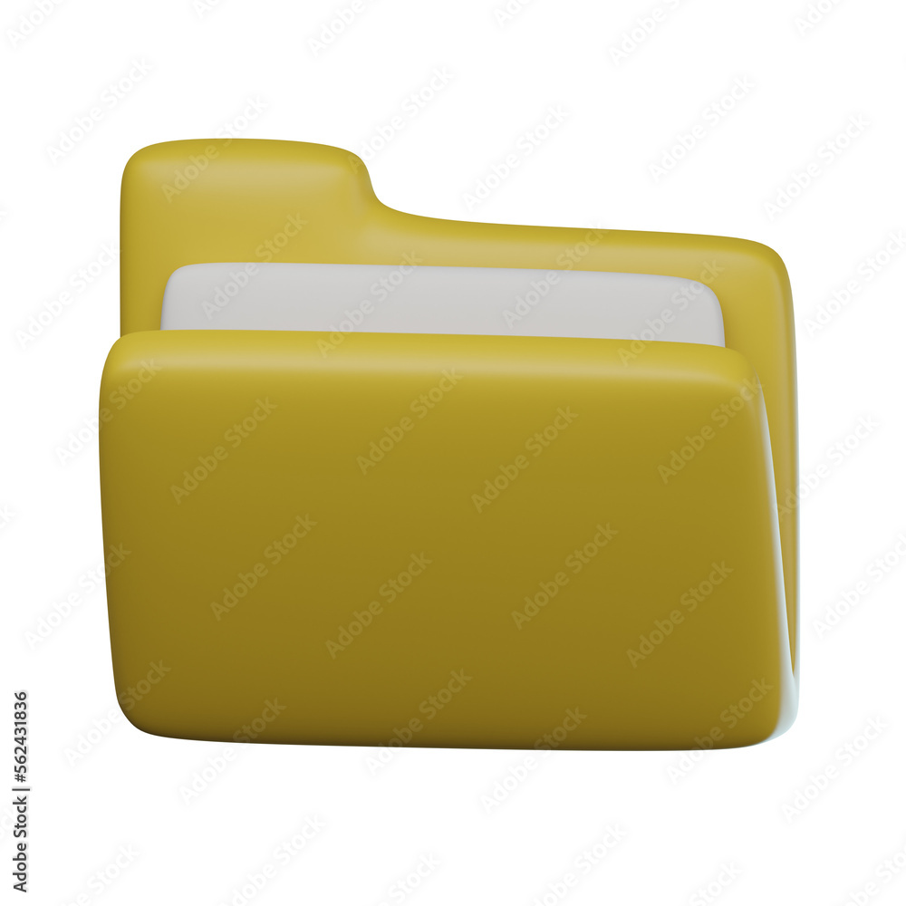 3D Folder Illustration 3D Folder Illustration