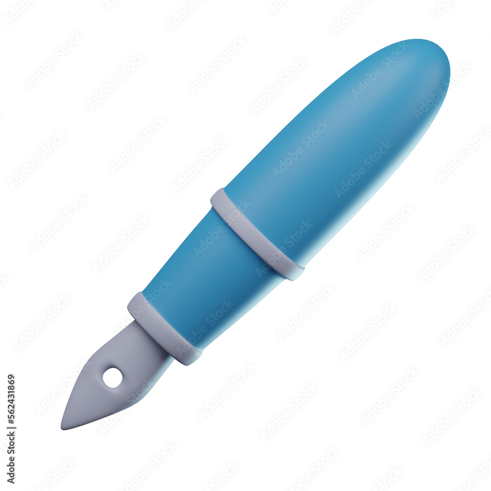 3D Fountain Pen Illustration 3D Fountain Pen Illustration