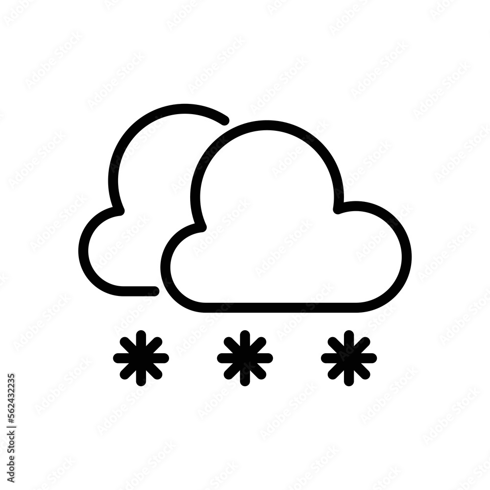 Sleet icon vector design template Sleet icon vector design template