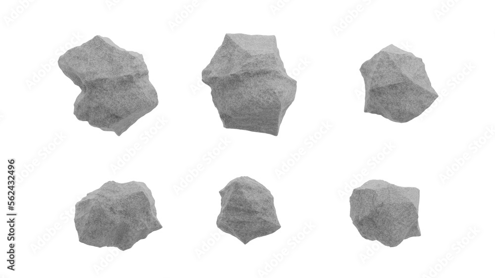 set of stones isolated on white top down view, 3d rendering of stone suitable for Archiviz, architecture visualization
set of stones isolated on white top down view, 3d rendering of stone suitable for Archiviz, architecture visualization
