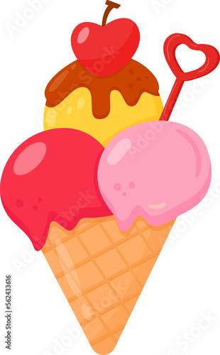 Valentine ice cream