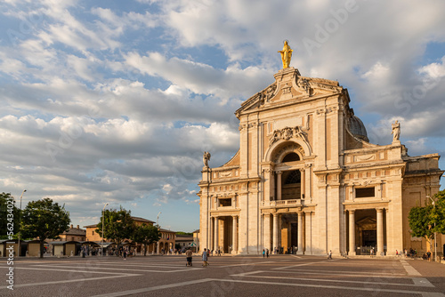 Assisi, Italy - August 20, 2019 - Church of Santa Maria degli Angeli