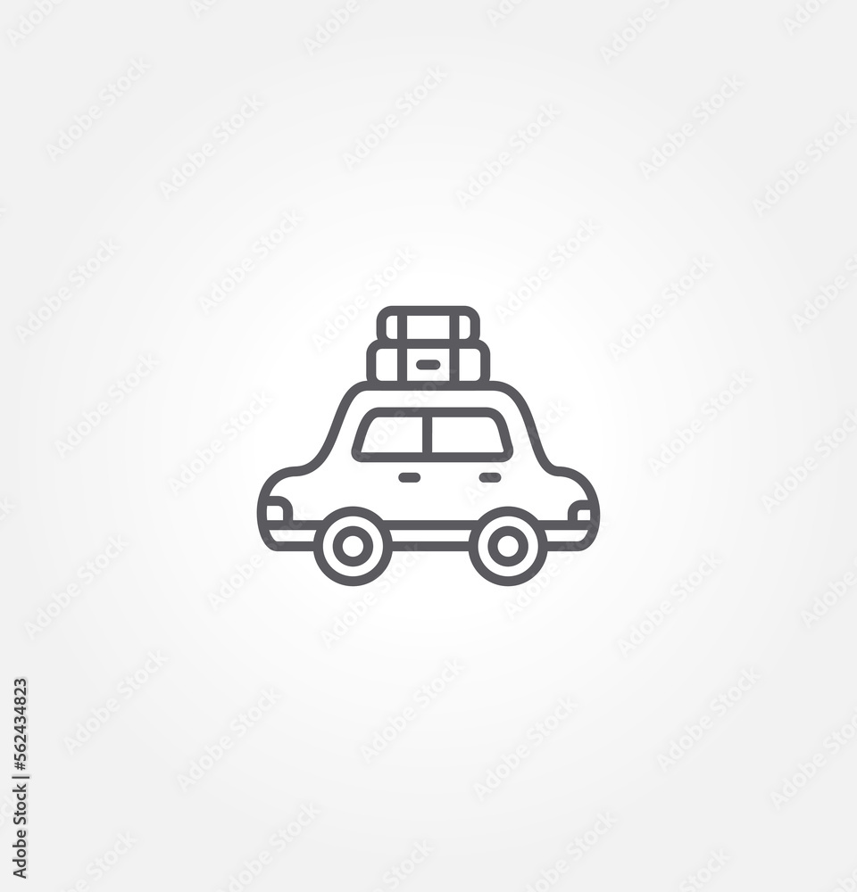 car icon vector illustration logo template for many purpose. Isolated on white background.
