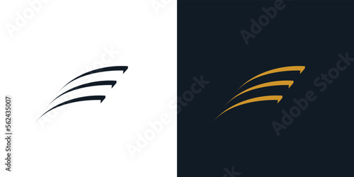 Modern and unique E logo design 2