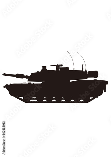 US Army M1A2 tank silhouette アメリカ 現代 戦車