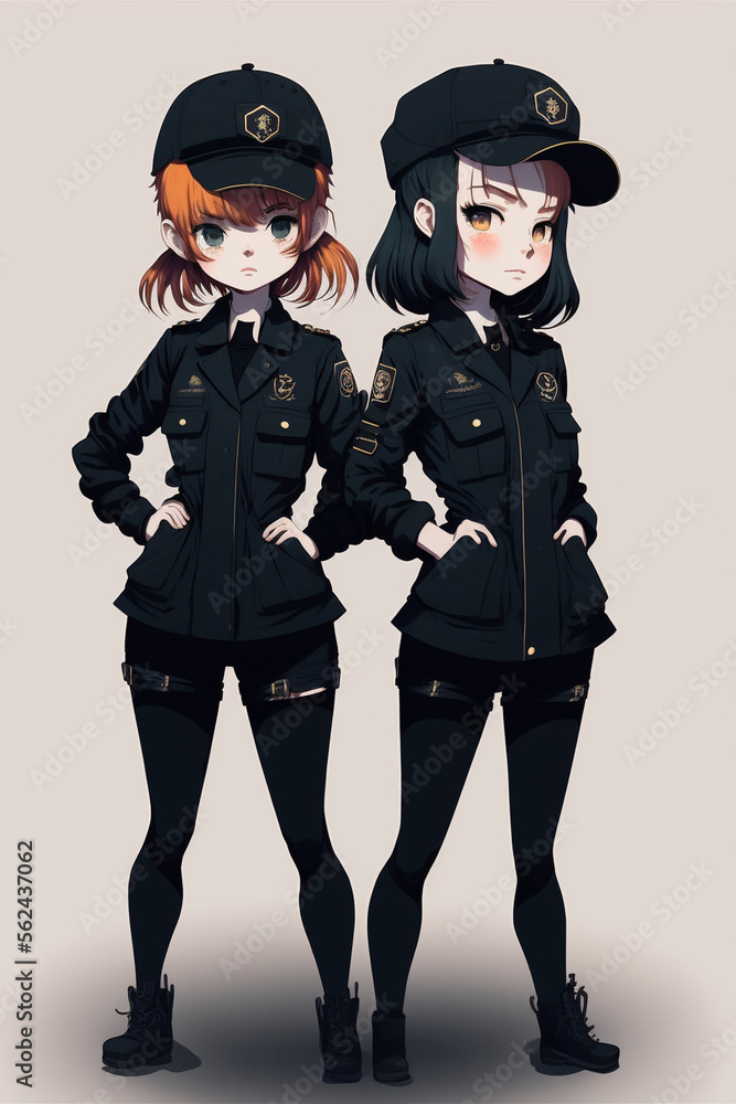 two people in uniform Generative AI two people in uniform Generative AI
