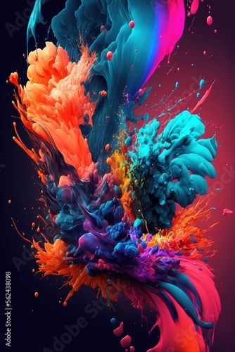Colour boom colourful abstract background wallpapers. 