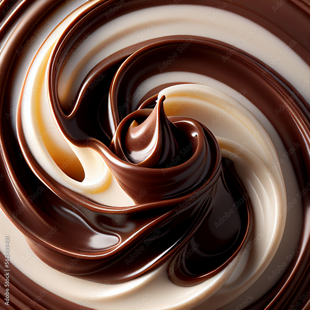 Chocolate Sundae Swirl - Generative AI Chocolate Sundae Swirl - Generative AI