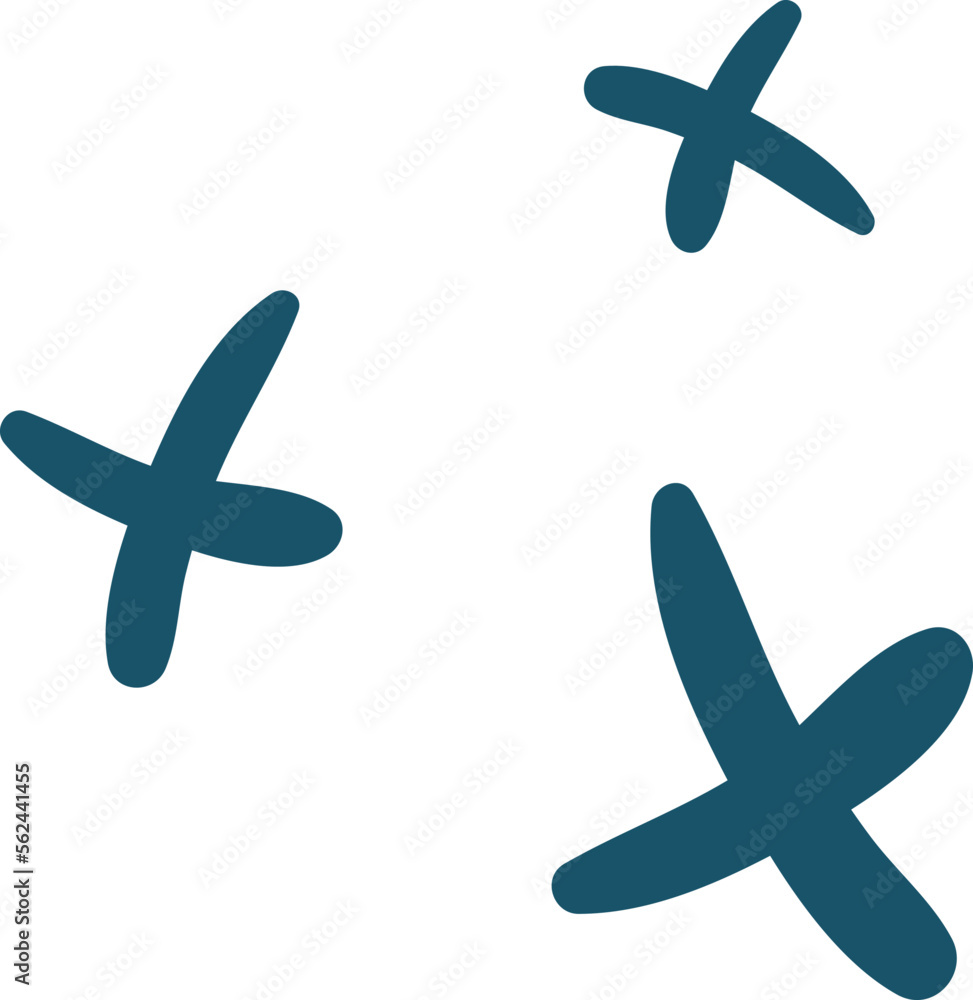 Hand drawn doodle element flat icon Hand drawn doodle element flat icon