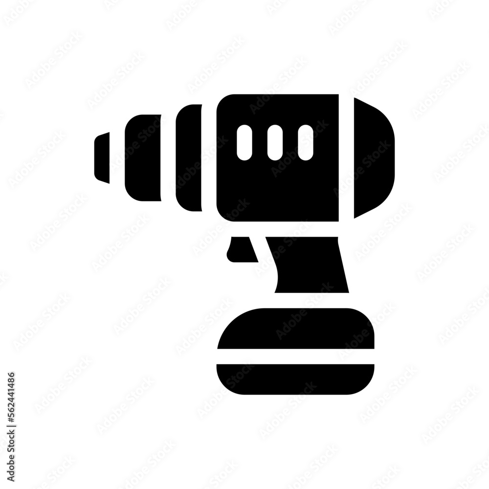 drilling machine glyph icon drilling machine glyph icon
