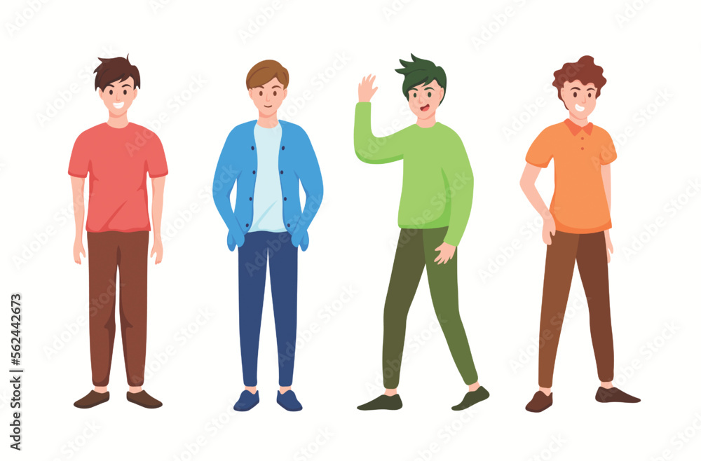 Handsome man in cartoon character,acting with happy feeling Handsome man in cartoon character,acting with happy feeling