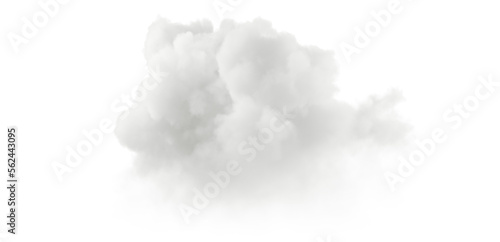 Puffy fluffy soft ozone condensation cut out transparent background 3d rendering png file