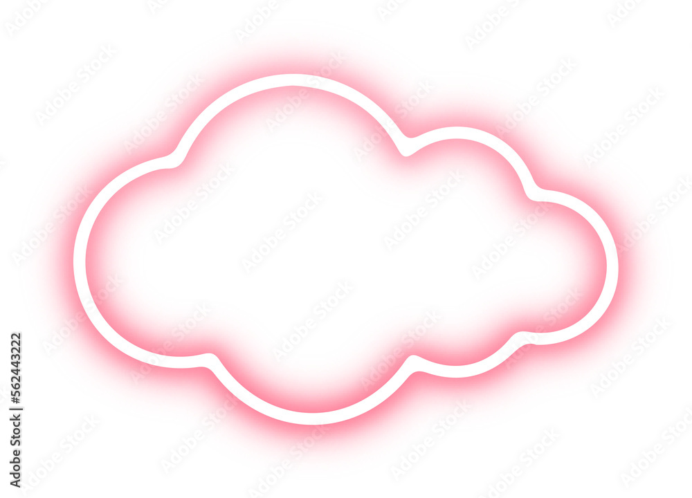 Collection of cloud neon