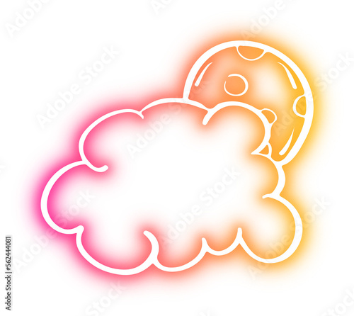 Collection of cloud neon