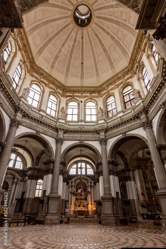 Venice  Italy - October 2022  Interior of Santa Maria della Salute church