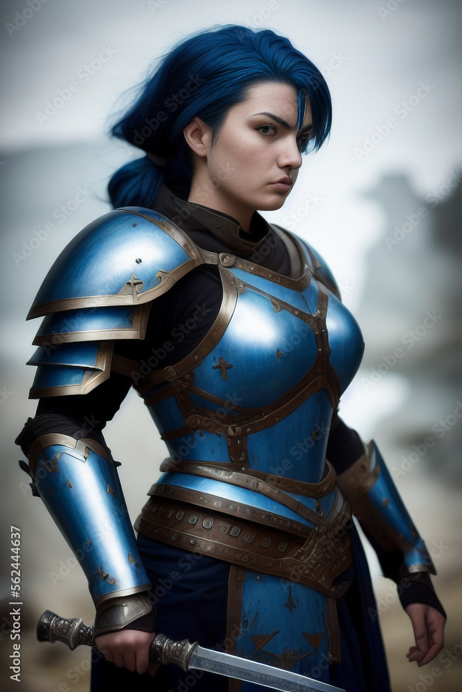 Azura - Warrior Lady Blue in Battle
On the battlefield, a wise and resolute warrior holds her sword with the calm, serenity, and confidence that her sky blue name reflects. This is Azura. Azura - Warrior Lady Blue in Battle
On the battlefield, a wise and resolute warrior holds her sword with the calm, serenity, and confidence that her sky blue name reflects. This is Azura.