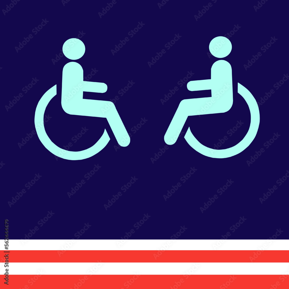disabled person sign disabled person sign