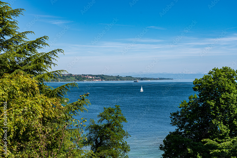 View of the biggest German lake called Lake Constance