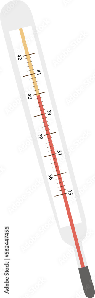 Thermometer flat icon Health care Measuring temperature Thermometer flat icon Health care Measuring temperature