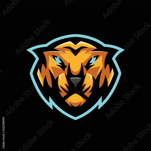 Fototapeta Naklejka Na Ścianę i Meble -  tiger mascot esport logo