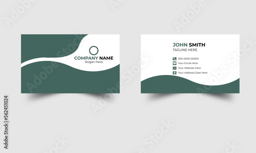 Normal visiting card layout, Editable business card templete