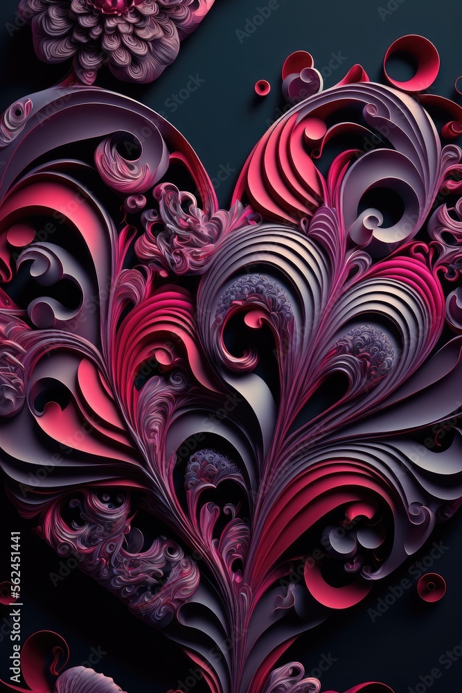 Valentine heart pattern Valentine heart pattern