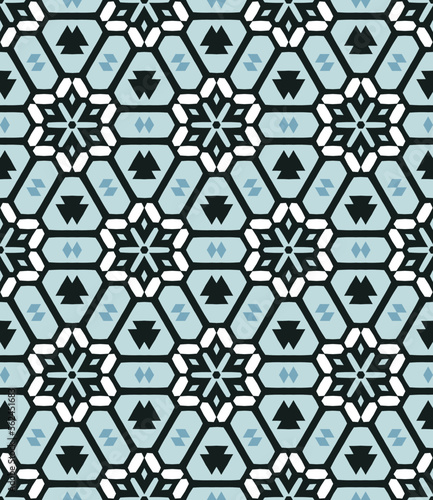 Geometric pattern. Seamless vector background. Ethnic graphic design